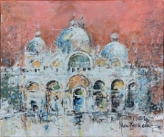 Venice st.Mark's Basilica, 60x50cm, acrylic, 2022